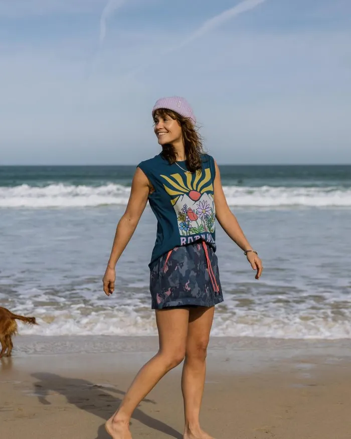 Passenger Tops Roam Wild Recycled Cotton Vest Tidal Blue Tidal Blue 8211 Women