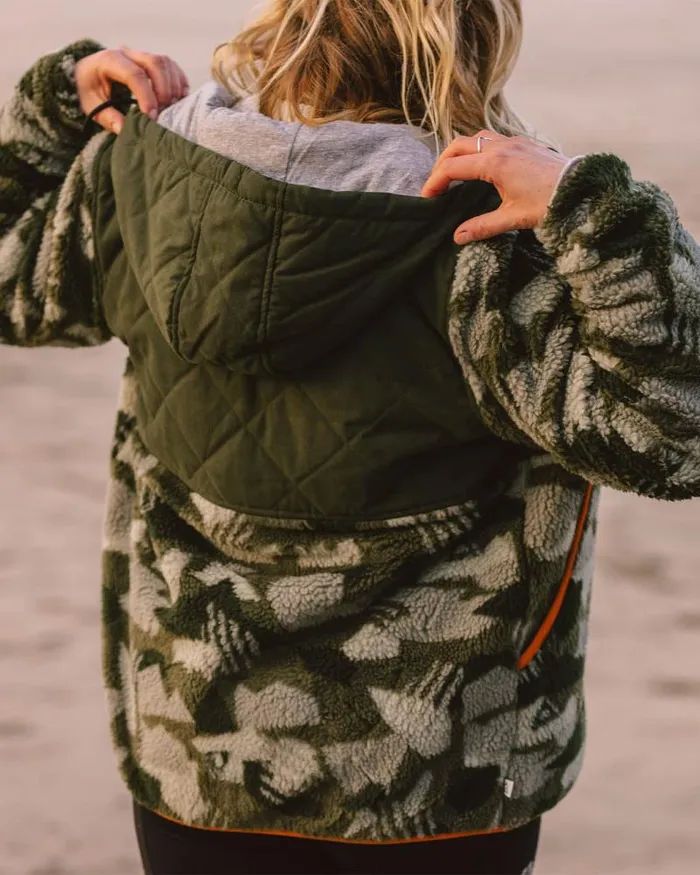 Passenger Tops Sefton Recycled DeepPile Sherpa Full Zip Fleece Fir Tree Fir Tree 8211 Women