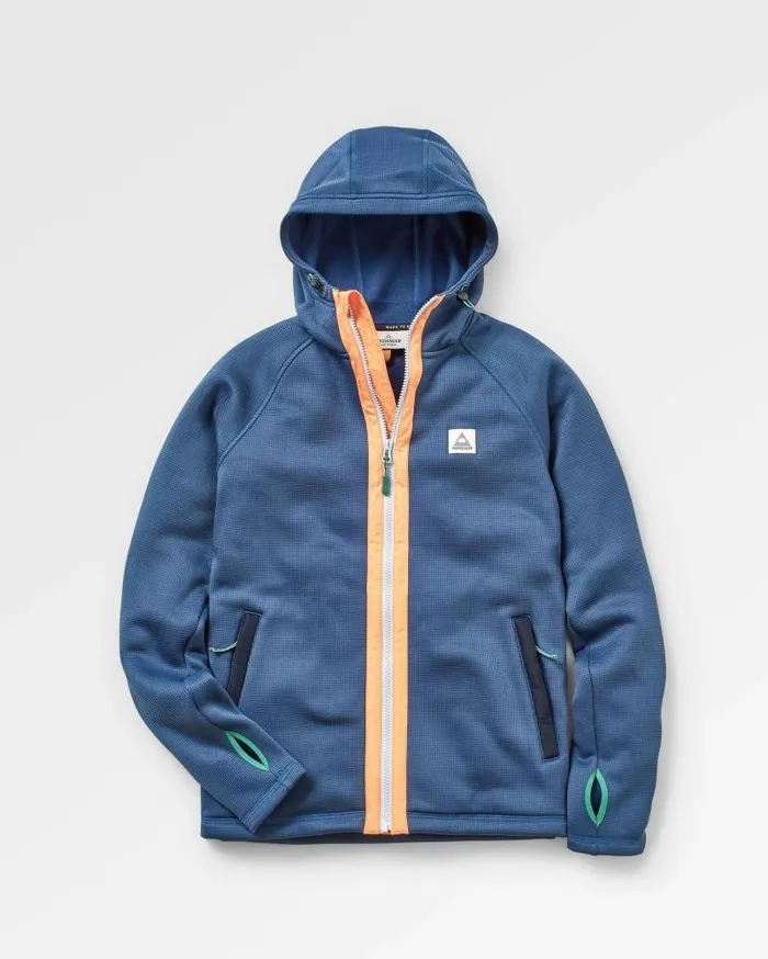 Passenger Tops Slope Hooded Recycled Fleece Dark Denim Dark Denim 8211 Women