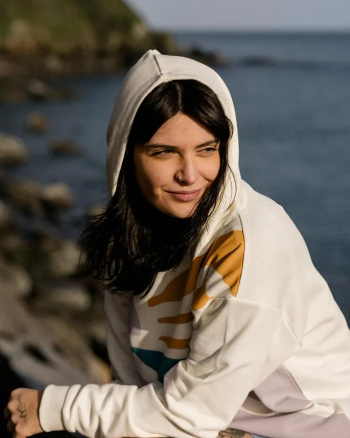 Passenger Tops Sunsets Organic Cotton Hoodie Marshmallow Marshmallow 8211 Women