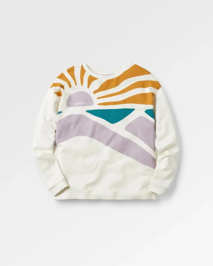 Passenger Tops Sunsets Organic Cotton Sweatshirt Marshmallow Marshmallow 8211 Women Passenger Tops Sunsets Organic Cotton Sweatshirt Marshmallow Marshmallow 8211 Women