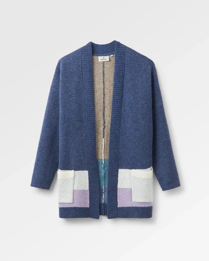 Passenger Tops Vista Recycled Knitted Cardigan Dark Denim Dark Denim 8211 Women
