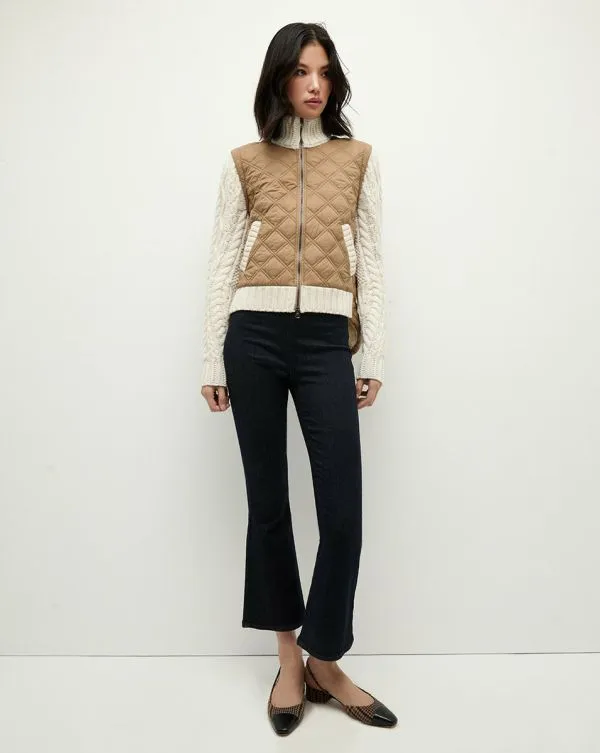 Patra MixedMedia Jacket Russetandivory Women Veronica Beard Jackets and Outerwear