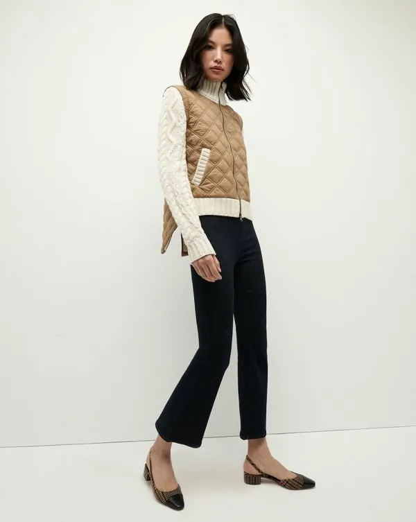 Patra MixedMedia Jacket Russetandivory Women Veronica Beard Jackets and Outerwear