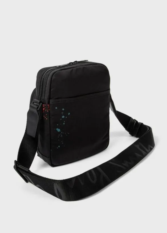 Paul Smith Bags 039Paint Splatter039 Cross Body Bag Black 8211 Mens