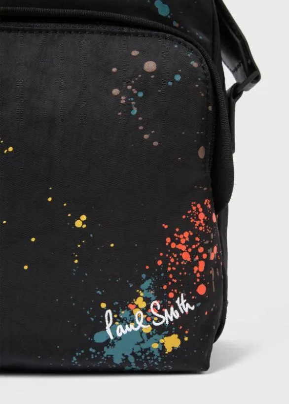 Paul Smith Bags 039Paint Splatter039 Cross Body Bag Black 8211 Mens
