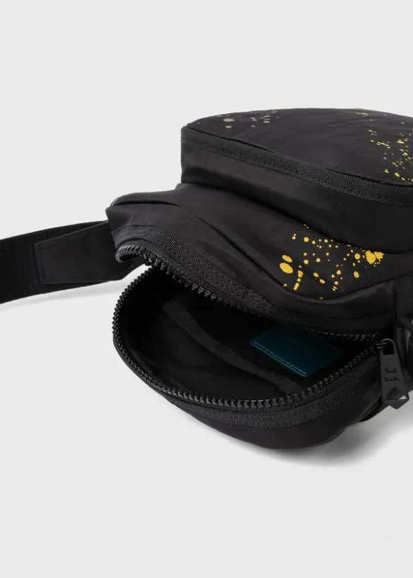 Paul Smith Bags 039Paint Splatter039 Cross Body Bag Black 8211 Mens