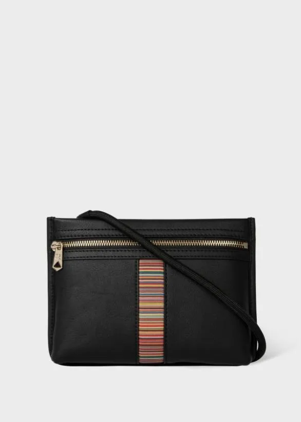 Paul Smith Bags 039Signature Stripe039 Musette Bag Black 8211 MensWomens