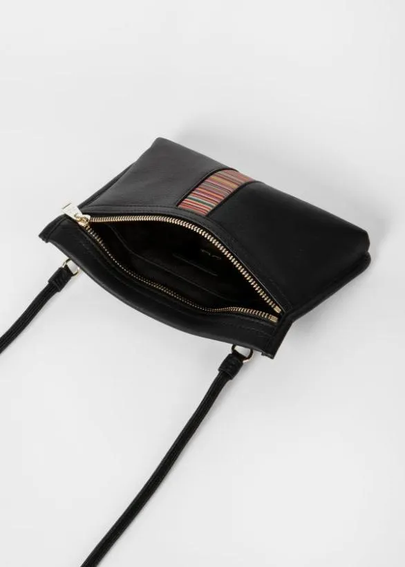 Paul Smith Bags 039Signature Stripe039 Musette Bag Black 8211 MensWomens