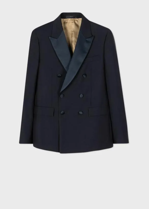 Paul Smith Blazers DoubleBreasted Evening Blazer Navy 8211 Mens
