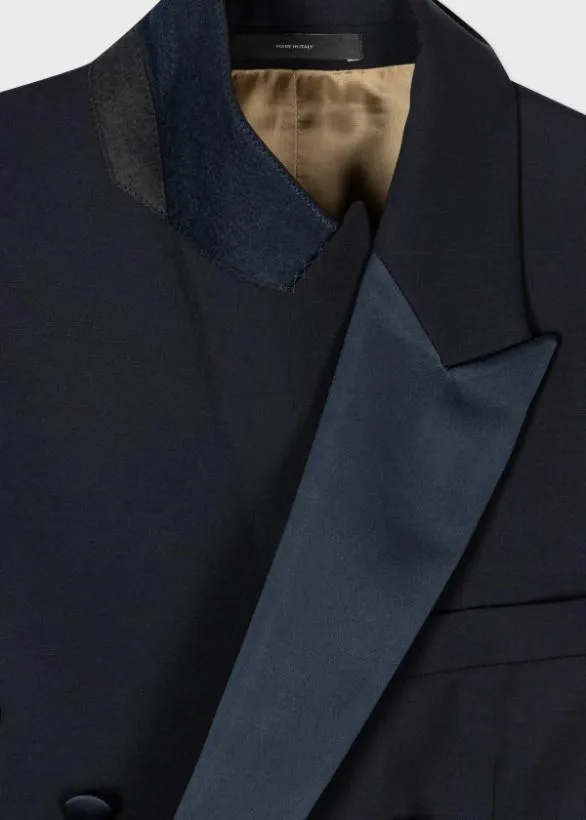 Paul Smith Blazers DoubleBreasted Evening Blazer Navy 8211 Mens