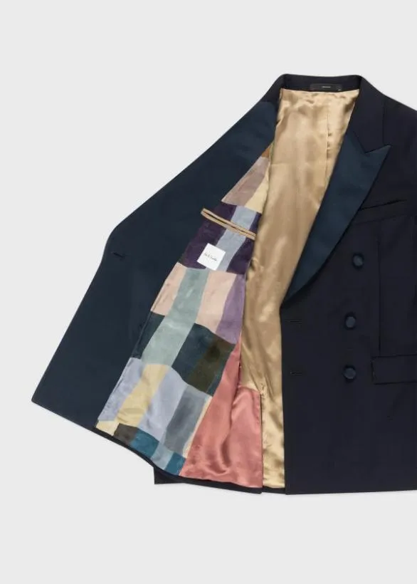 Paul Smith Blazers DoubleBreasted Evening Blazer Navy 8211 Mens