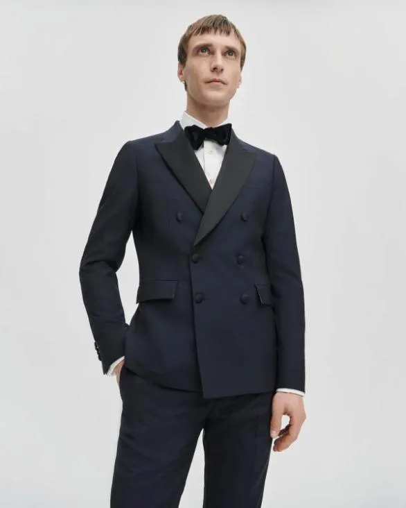 Paul Smith Blazers DoubleBreasted Evening Blazer Navy 8211 Mens