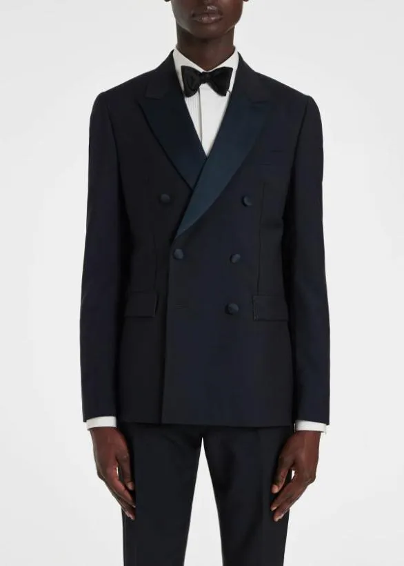 Paul Smith Blazers DoubleBreasted Evening Blazer Navy 8211 Mens