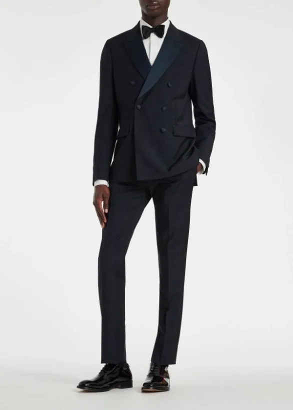 Paul Smith Blazers DoubleBreasted Evening Blazer Navy 8211 Mens