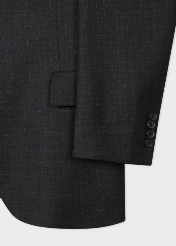 Paul Smith Blazers Fade Check Wool Blazer Black 8211 Mens