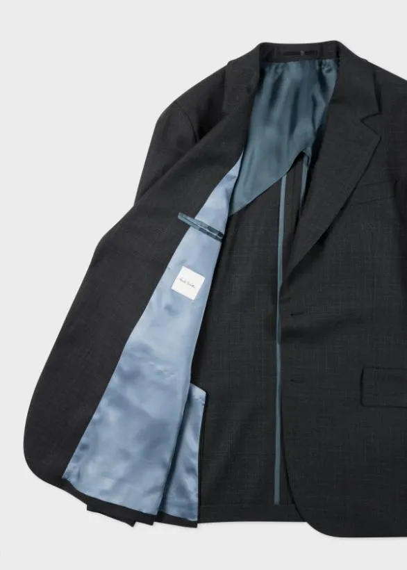 Paul Smith Blazers Fade Check Wool Blazer Black 8211 Mens