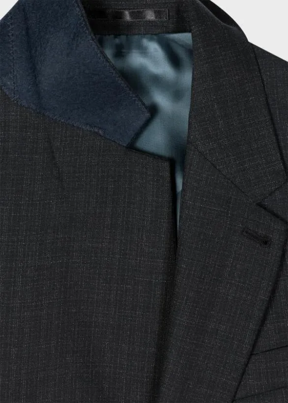 Paul Smith Blazers Fade Check Wool Blazer Black 8211 Mens