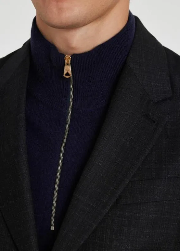 Paul Smith Blazers Fade Check Wool Blazer Black 8211 Mens
