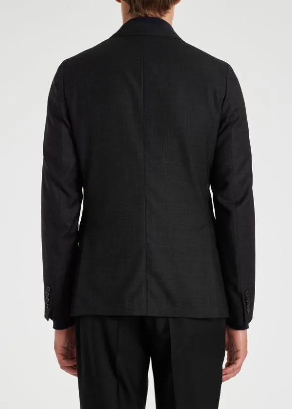 Paul Smith Blazers Fade Check Wool Blazer Black 8211 Mens