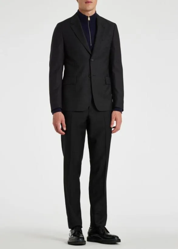 Paul Smith Blazers Fade Check Wool Blazer Black 8211 Mens