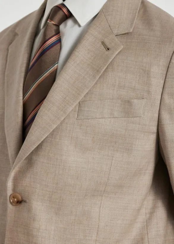 Paul Smith Blazers LinenBlend BuggyLined Blazer Beige 8211 Mens