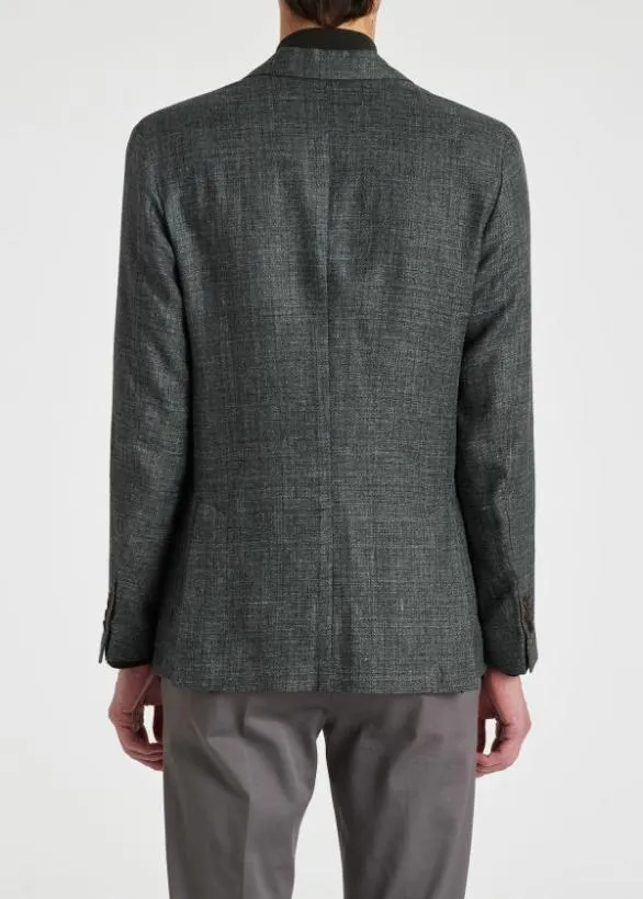 Paul Smith Blazers LinenBlend PatchPocket Blazer Grey 8211 Mens