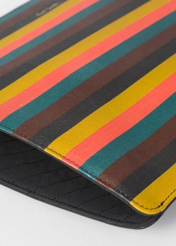 Paul Smith Cases and Covers Paul Smith X Native Union 8211 039Artist Stripe039 Leather MacBook Sleeve Multicolour 8211 Mens