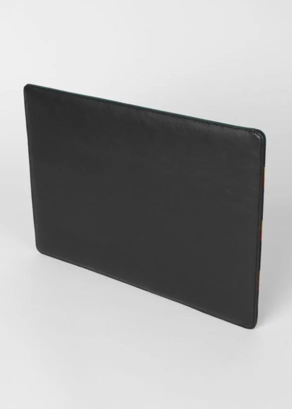 Paul Smith Cases and Covers Paul Smith X Native Union 8211 039Artist Stripe039 Leather MacBook Sleeve Multicolour 8211 Mens