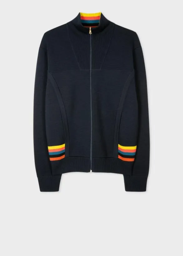 Paul Smith Coats and Jackets 039Artist Stripe039 Wool Bomber Jacket Navy 8211 Mens Paul Smith Coats and Jackets 039Artist Stripe039 Wool Bomber Jacket Navy 8211 Mens