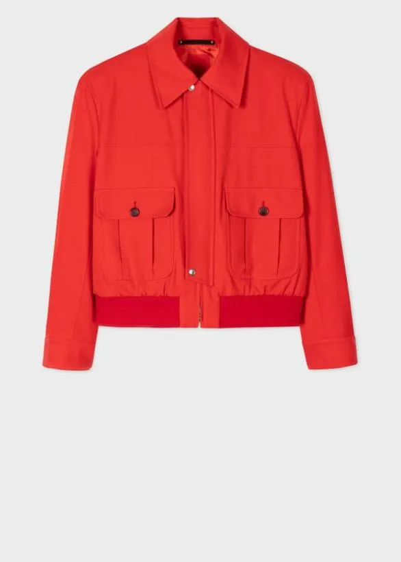 Paul Smith Coats and Jackets Red Compact Tech Twill Short Jacket Red 8211 Mens Paul Smith Coats and Jackets Red Compact Tech Twill Short Jacket Red 8211 Mens