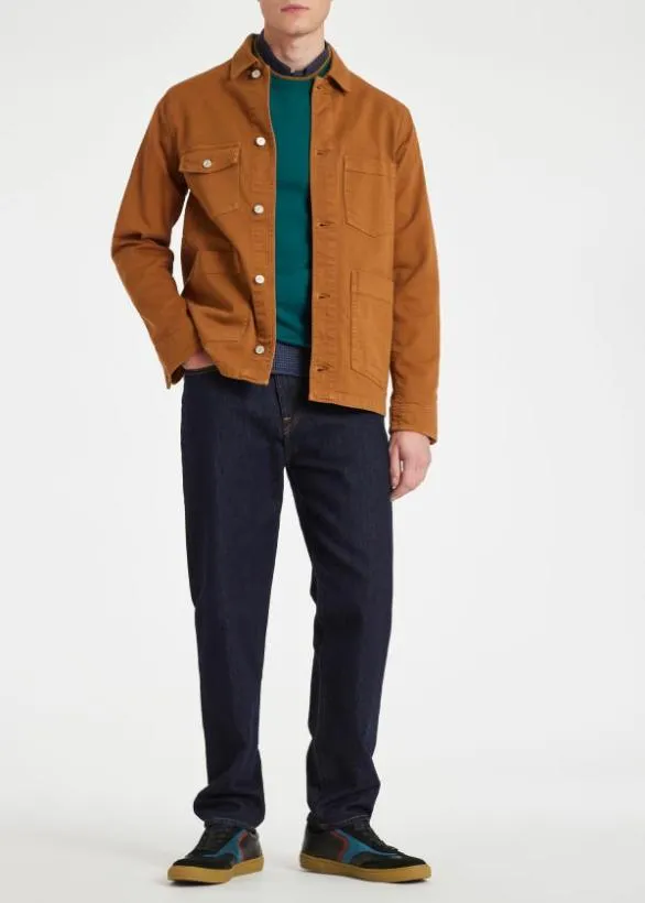 Paul Smith Coats and Jackets StretchCotton Chore Jacket Tan 8211 Mens