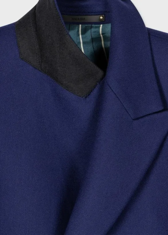 Paul Smith Coats and Jackets WoolCashmere Epsom Coat Blue 8211 Mens