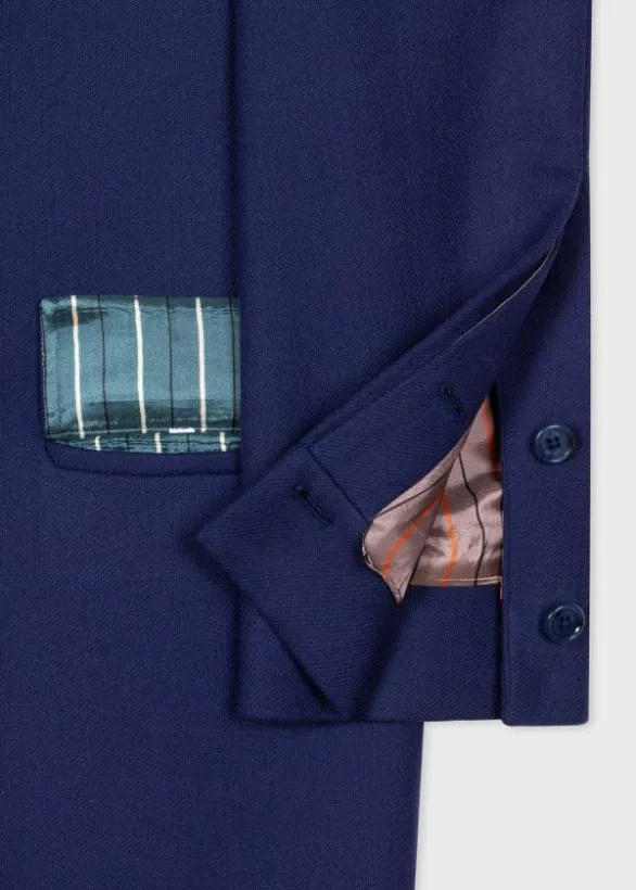 Paul Smith Coats and Jackets WoolCashmere Epsom Coat Blue 8211 Mens