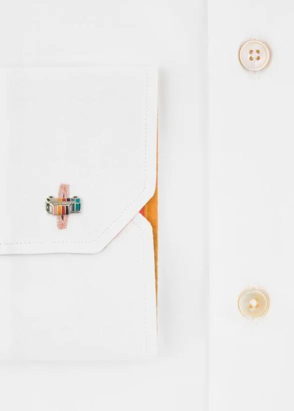Paul Smith Cufflinks 039Artist Stripe039 Mini Cufflinks Silver 8211 Mens