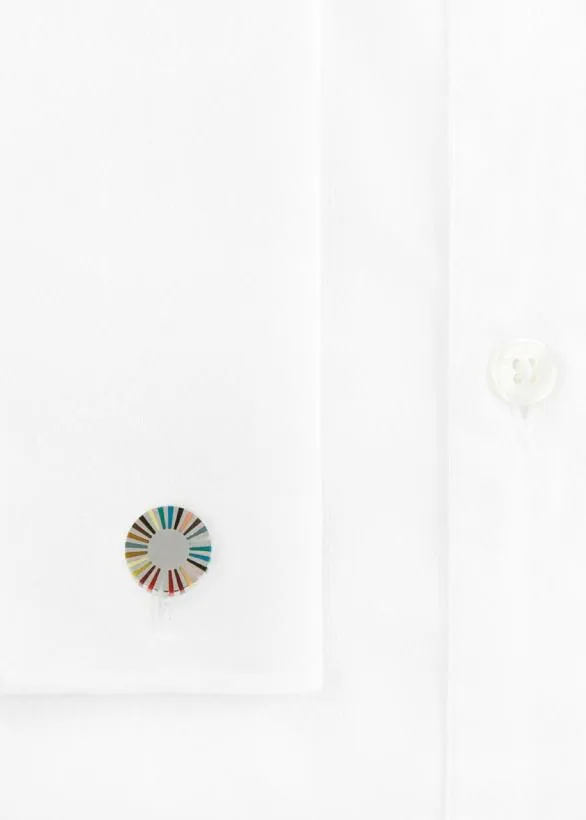 Paul Smith Cufflinks Stripe Edge Circular Cufflinks Multicolour 8211 Mens Paul Smith Cufflinks Stripe Edge Circular Cufflinks Multicolour 8211 Mens