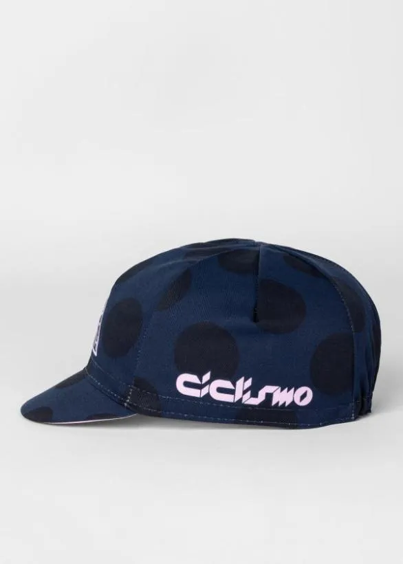 Paul Smith Cycling Polka Dot Cycling Cap and Musette Gift Set Navy 8211 Womens