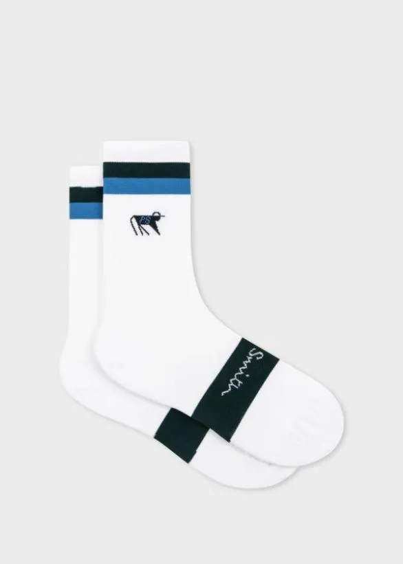 Paul Smith Cycling PS Logo Cycling Socks White 8211 Mens