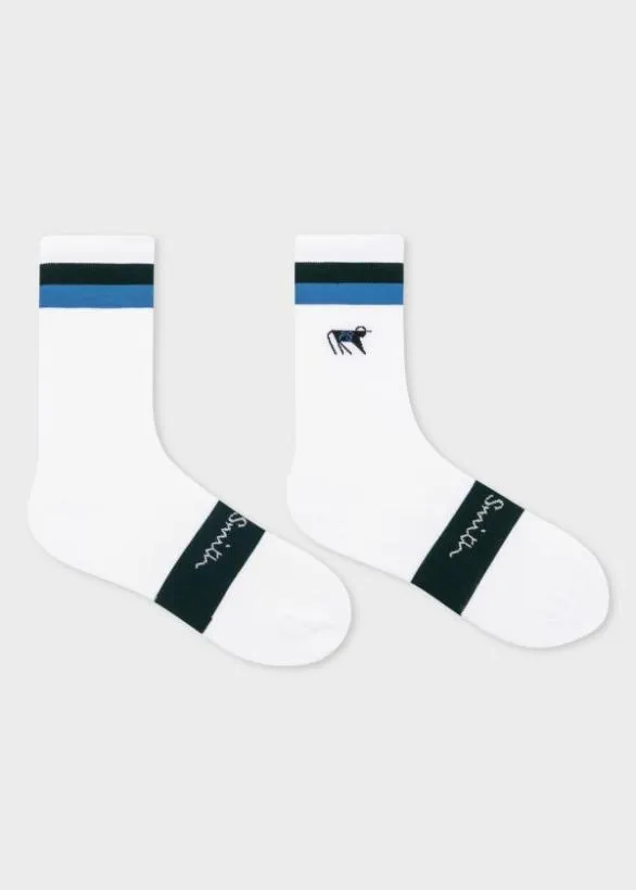 Paul Smith Cycling PS Logo Cycling Socks White 8211 Mens
