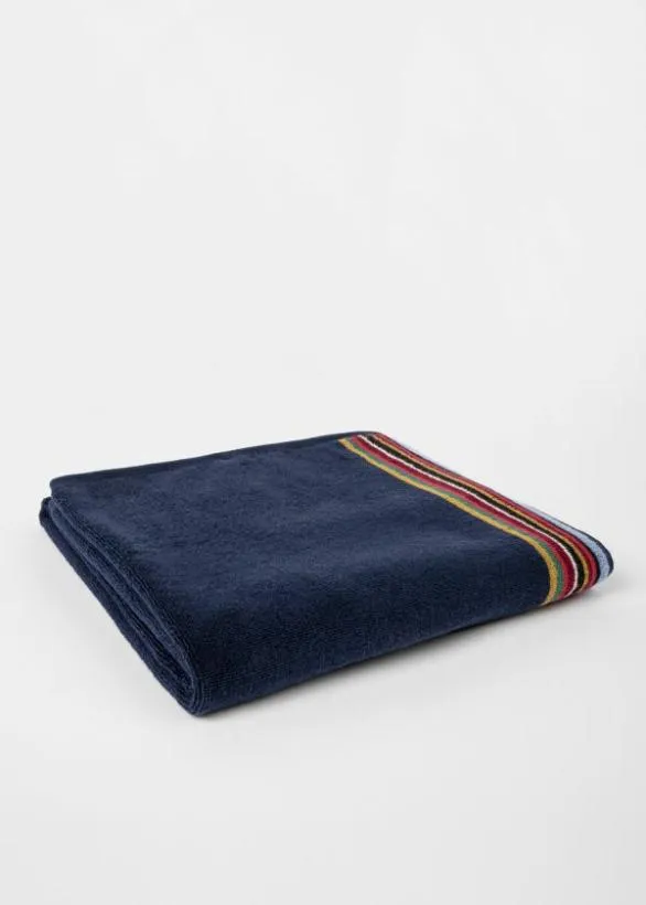 Paul Smith Decorative Accessories 039Signature Stripe039 Bath Towel Navy 8211 Home