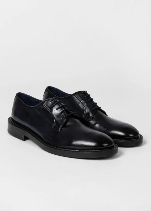 Paul Smith Derby Shoes Leather 039Dakar039 Shoes Dark Navy 8211 Mens
