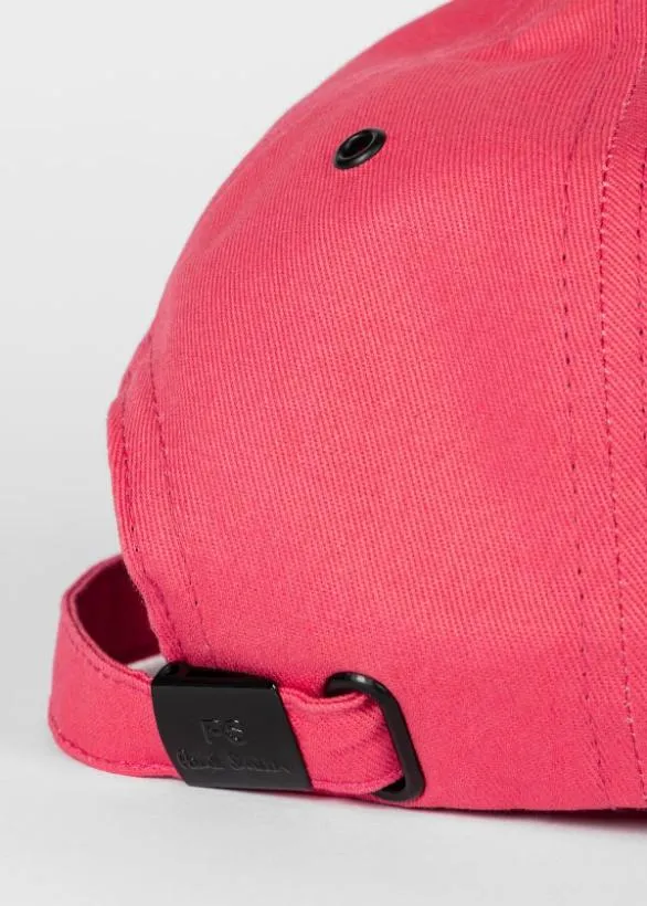 Paul Smith Hats and Gloves Zebra Logo Baseball Cap Coral 8211 Mens