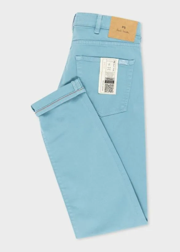 Paul Smith Jeans Powder Blue GarmentDyed Jeans Blue 8211 Mens