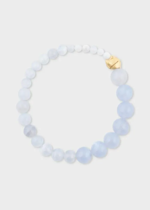 Paul Smith Jewellery and Keyrings Agate and Gold Vermeil Bracelet By Completedworks Light Blue 8211 Mens Paul Smith Jewellery and Keyrings Agate and Gold Vermeil Bracelet By Completedworks Light Blue 8211 Mens