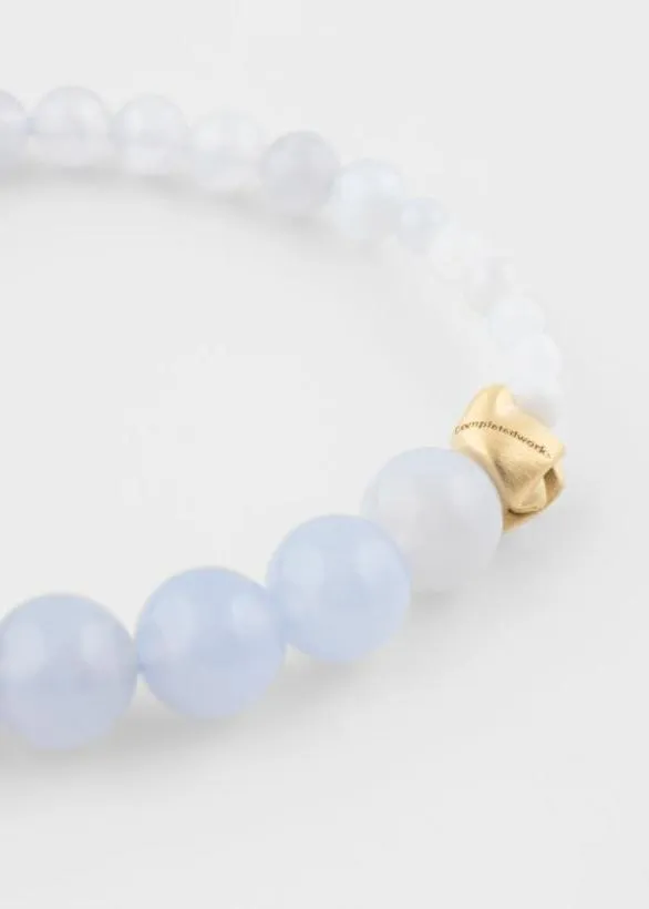 Paul Smith Jewellery and Keyrings Agate and Gold Vermeil Bracelet By Completedworks Light Blue 8211 Mens