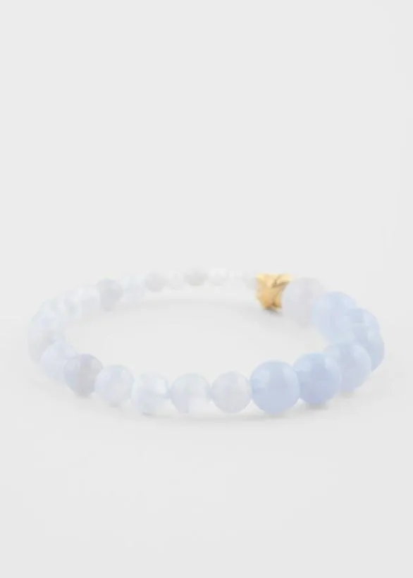 Paul Smith Jewellery and Keyrings Agate and Gold Vermeil Bracelet By Completedworks Light Blue 8211 Mens