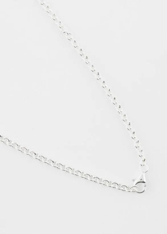 Paul Smith Jewellery and Keyrings Cable Chain Necklace By Aurum LDN Sterling Silver 8211 MensWomens