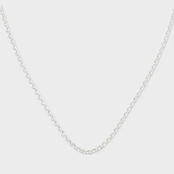 Paul Smith Jewellery and Keyrings Cable Chain Necklace By Aurum LDN Sterling Silver 8211 MensWomens