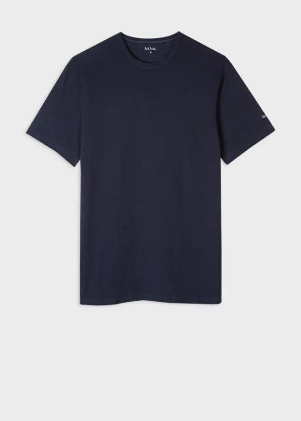 Paul Smith Loungewear Cotton Lounge TShirts Three Pack Navy 8211 Mens