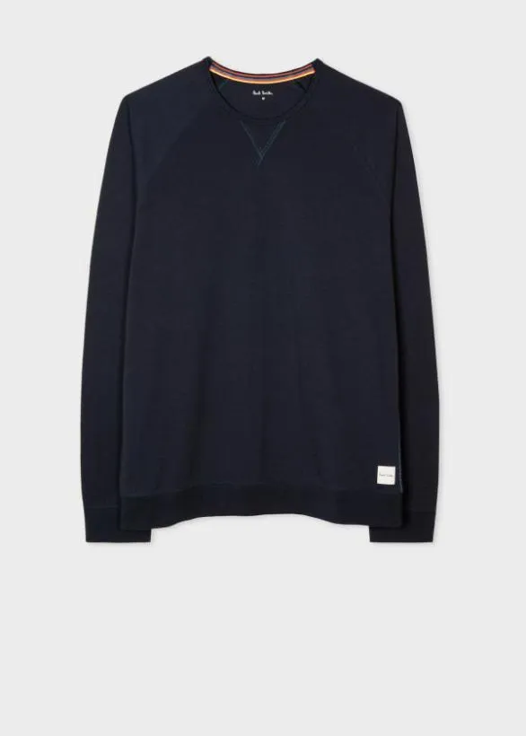 Paul Smith Loungewear Jersey Cotton LongSleeve Top Navy 8211 Mens
